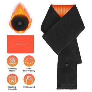 Winter Scarf USB Heating Neck Wrap Unisex Shawl Soft Warm Scarf